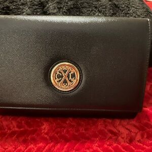 AX Paris Black Mini Bag with Gold Accent